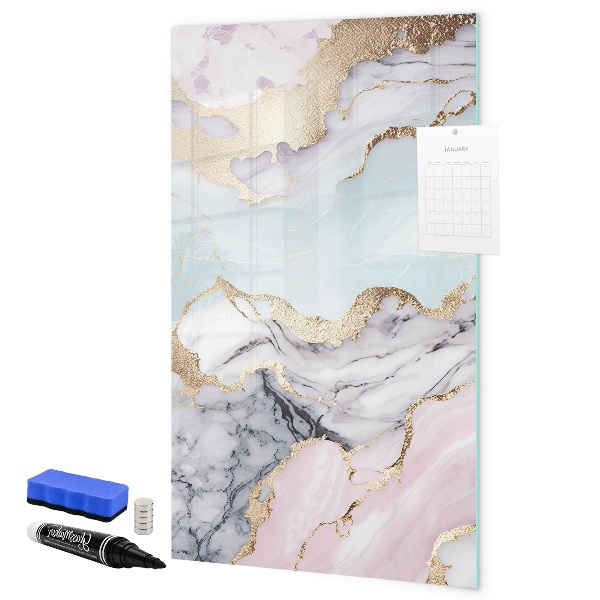 Dry erase board magnetic A stylish board for notes and photos