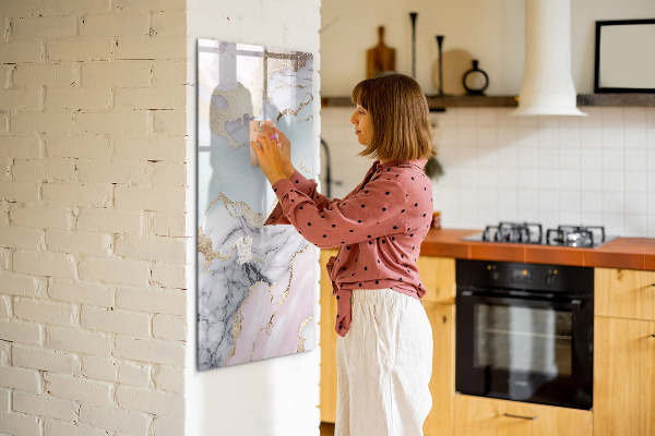 Dry erase board magnetic A stylish board for notes and photos