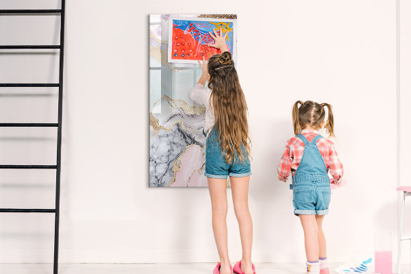 Dry erase board magnetic A stylish board for notes and photos