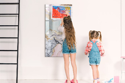 Dry erase board magnetic A stylish board for notes and photos