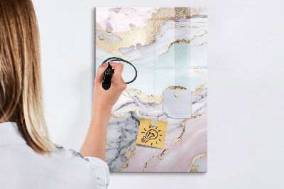Dry erase board magnetic A stylish board for notes and photos