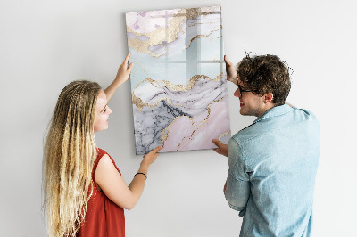 Dry erase board magnetic A stylish board for notes and photos