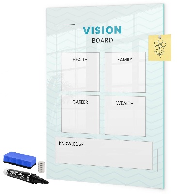 Dry erase board magnetic Vision Board for Life Goals