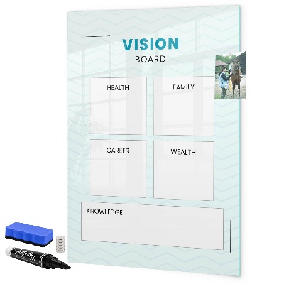 Dry erase board magnetic Vision Board for Life Goals