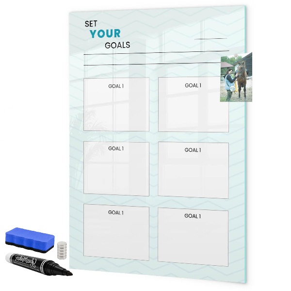 Magnetic dry erase board Planning and achieving personal goals