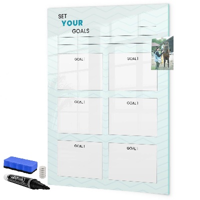 Magnetic dry erase board Planning and achieving personal goals