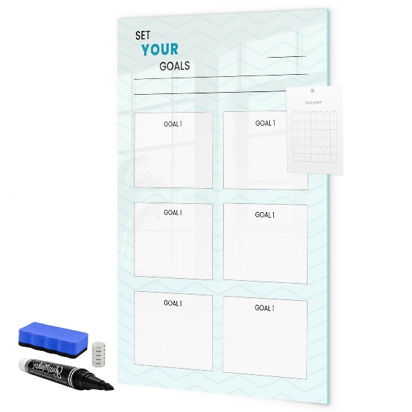 Magnetic dry erase board Planning and achieving personal goals