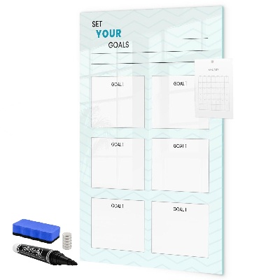 Magnetic dry erase board Planning and achieving personal goals