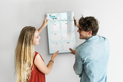 Magnetic dry erase board Planning and achieving personal goals