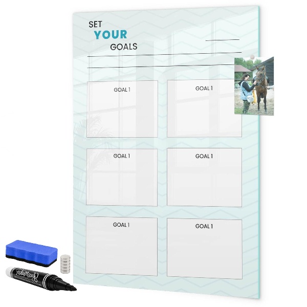 Magnetic dry erase board Planning and achieving personal goals