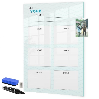 Magnetic dry erase board Planning and achieving personal goals