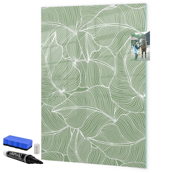 Dry erase board magnetic A colorful board for photos and notes