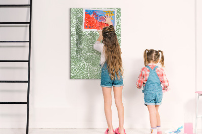 Dry erase board magnetic A colorful board for photos and notes