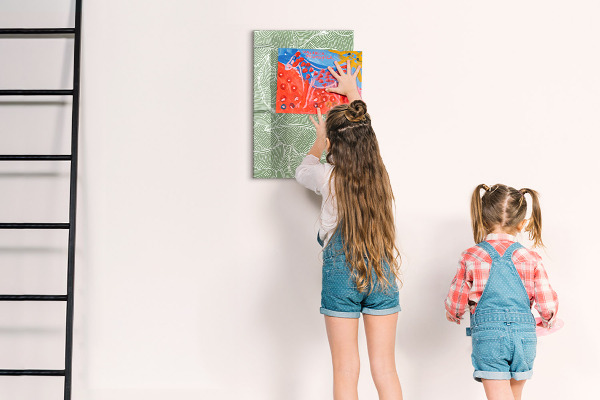 Dry erase board magnetic A colorful board for photos and notes