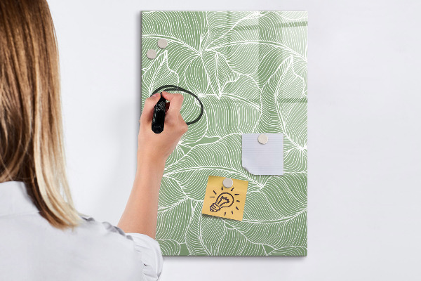 Dry erase board magnetic A colorful board for photos and notes
