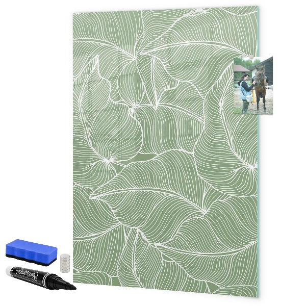 Dry erase board magnetic A colorful board for photos and notes