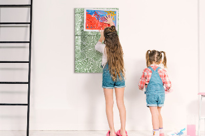 Dry erase board magnetic A colorful board for photos and notes