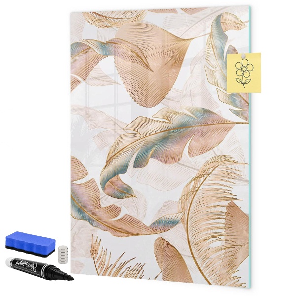 Magnetic dry erase board A colorful board for photos and notes