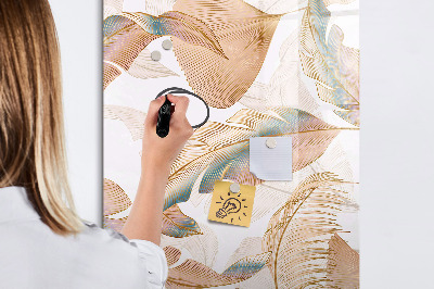 Magnetic dry erase board A colorful board for photos and notes