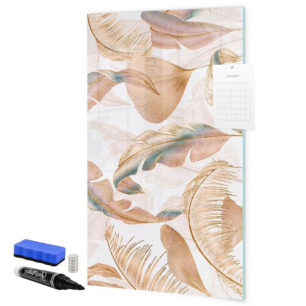 Magnetic dry erase board A colorful board for photos and notes