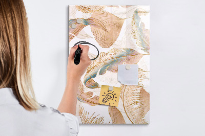 Magnetic dry erase board A colorful board for photos and notes