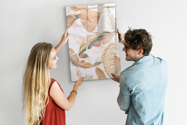 Magnetic dry erase board A colorful board for photos and notes