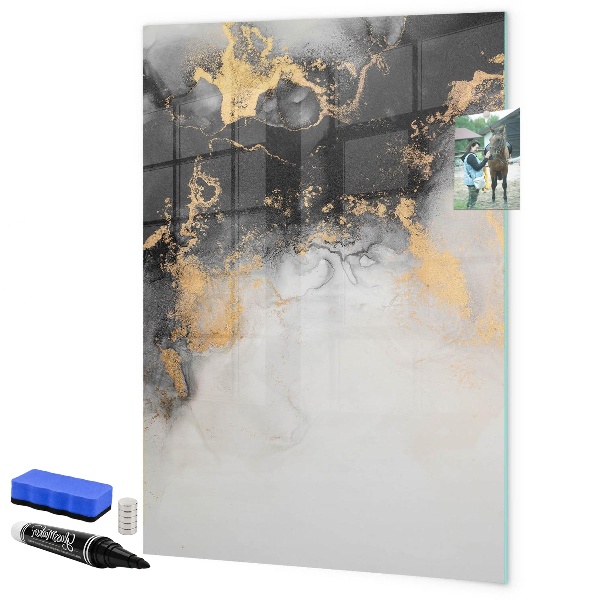 Dry erase board magnetic Modern board for notes and photos