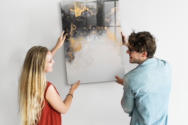 Dry erase board magnetic Modern board for notes and photos