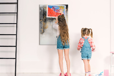Dry erase board magnetic Modern board for notes and photos