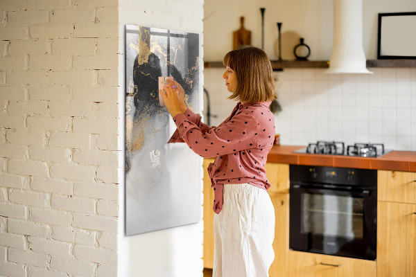 Dry erase board magnetic Modern board for notes and photos
