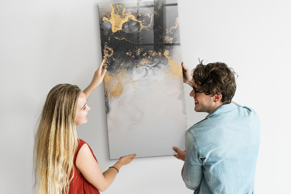 Dry erase board magnetic Modern board for notes and photos