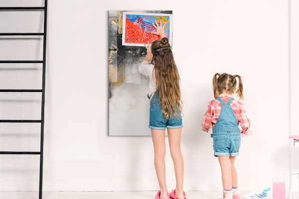 Dry erase board magnetic Modern board for notes and photos