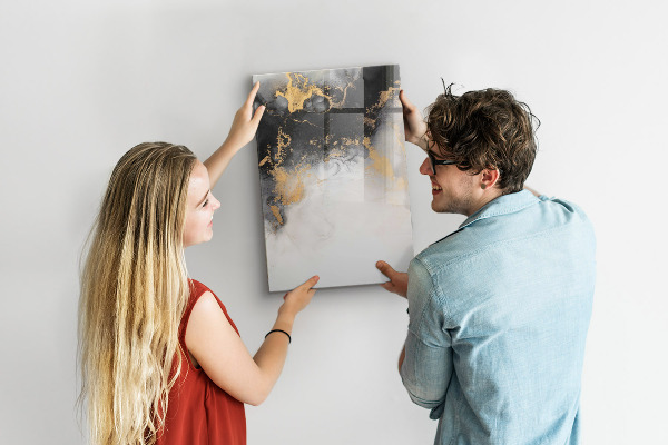 Dry erase board magnetic Modern board for notes and photos