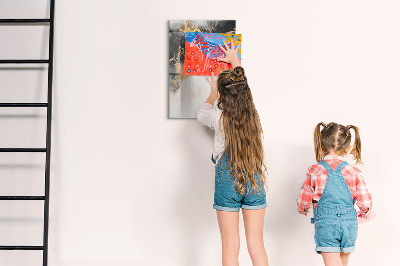 Dry erase board magnetic Modern board for notes and photos