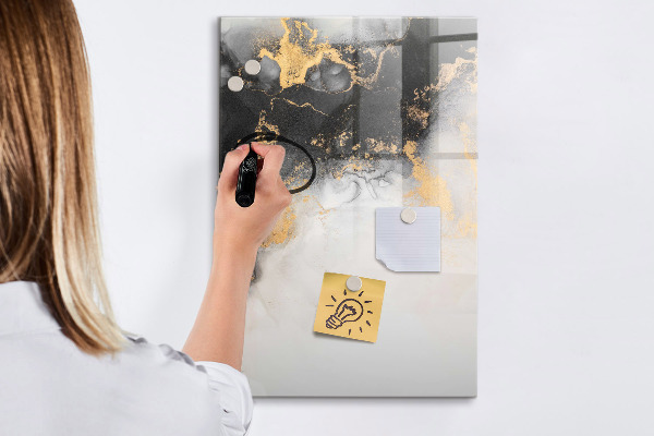 Dry erase board magnetic Modern board for notes and photos