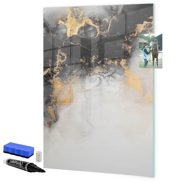 Dry erase board magnetic Modern board for notes and photos