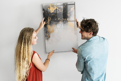 Dry erase board magnetic Modern board for notes and photos