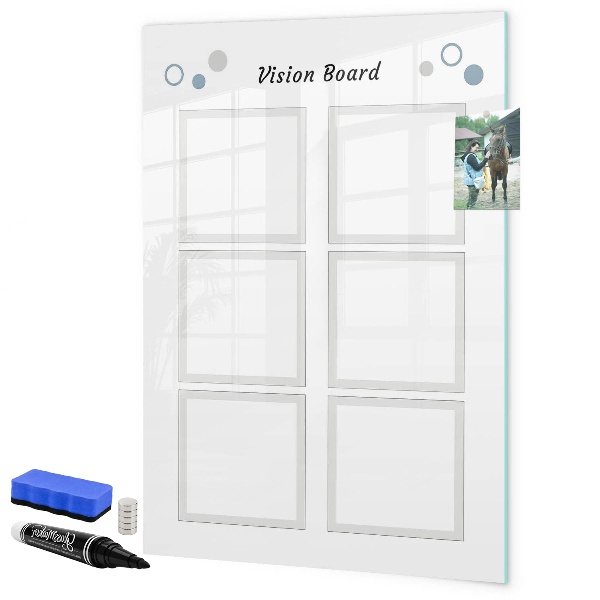 Magnetic dry erase board Vision board for creative ideas