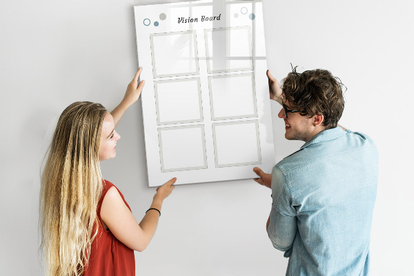 Magnetic dry erase board Vision board for creative ideas