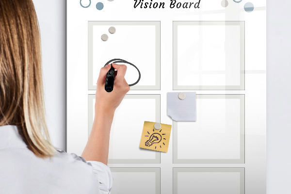 Magnetic dry erase board Vision board for creative ideas