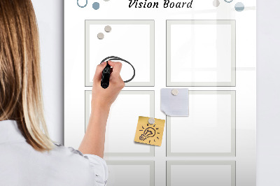 Magnetic dry erase board Vision board for creative ideas