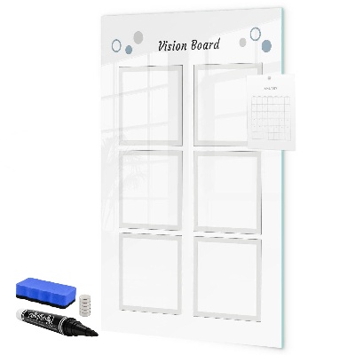 Magnetic dry erase board Vision board for creative ideas
