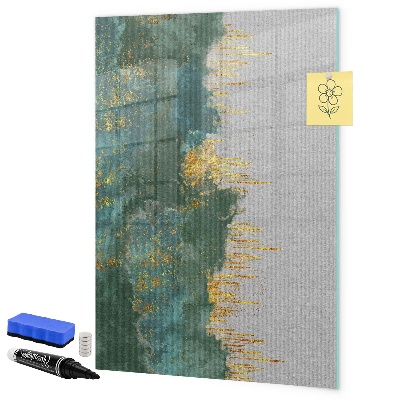 Dry erase board magnetic Modern board for photos and notes