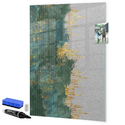 Dry erase board magnetic Modern board for photos and notes