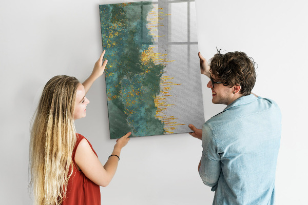 Dry erase board magnetic Modern board for photos and notes