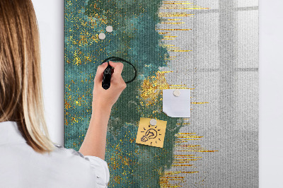Dry erase board magnetic Modern board for photos and notes