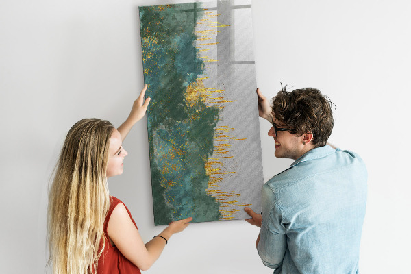 Dry erase board magnetic Modern board for photos and notes