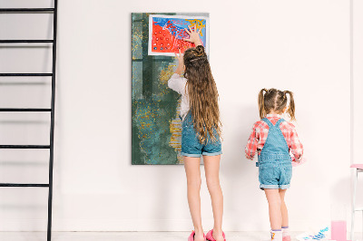 Dry erase board magnetic Modern board for photos and notes