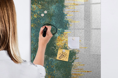 Dry erase board magnetic Modern board for photos and notes