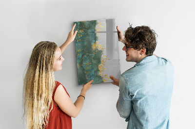 Dry erase board magnetic Modern board for photos and notes